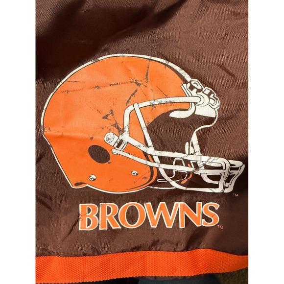 Cleveland Browns NFL Licensed Duffel Bag Orange Brown Vintage Super Bowl - Picture 5 of 8